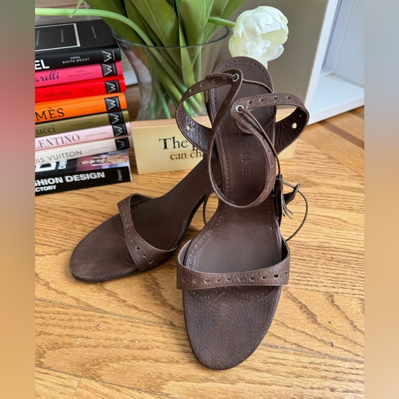 Celine Brown Leather Sandals - Size 39 made in Italy - Picture 5 of 13